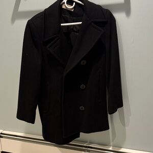 Classic Black Women's Peacoat